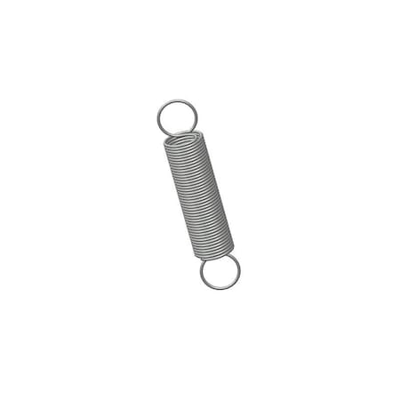 Extension Spring, O= .500, L= 2.50, W= .037